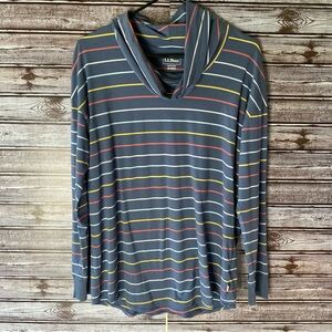 NWT LL Bean Women's‎ Cowl-Neck Long-Sleeved Top Size M Reg